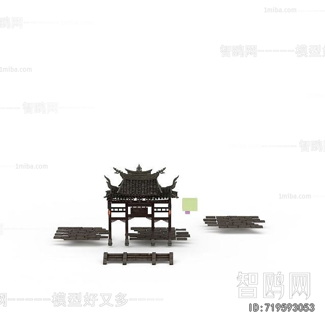 Chinese Style Decorated Archway