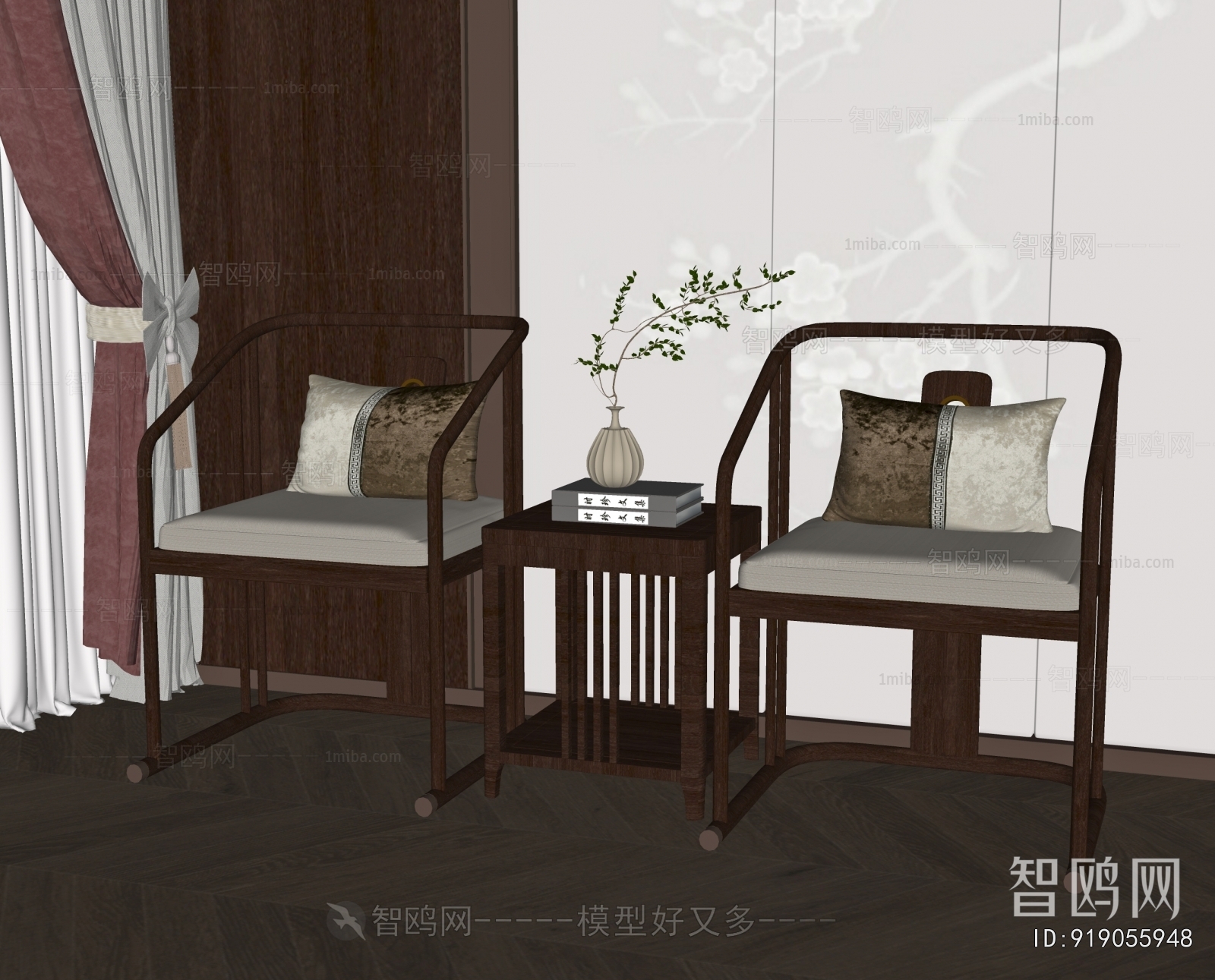 New Chinese Style Lounge Chair