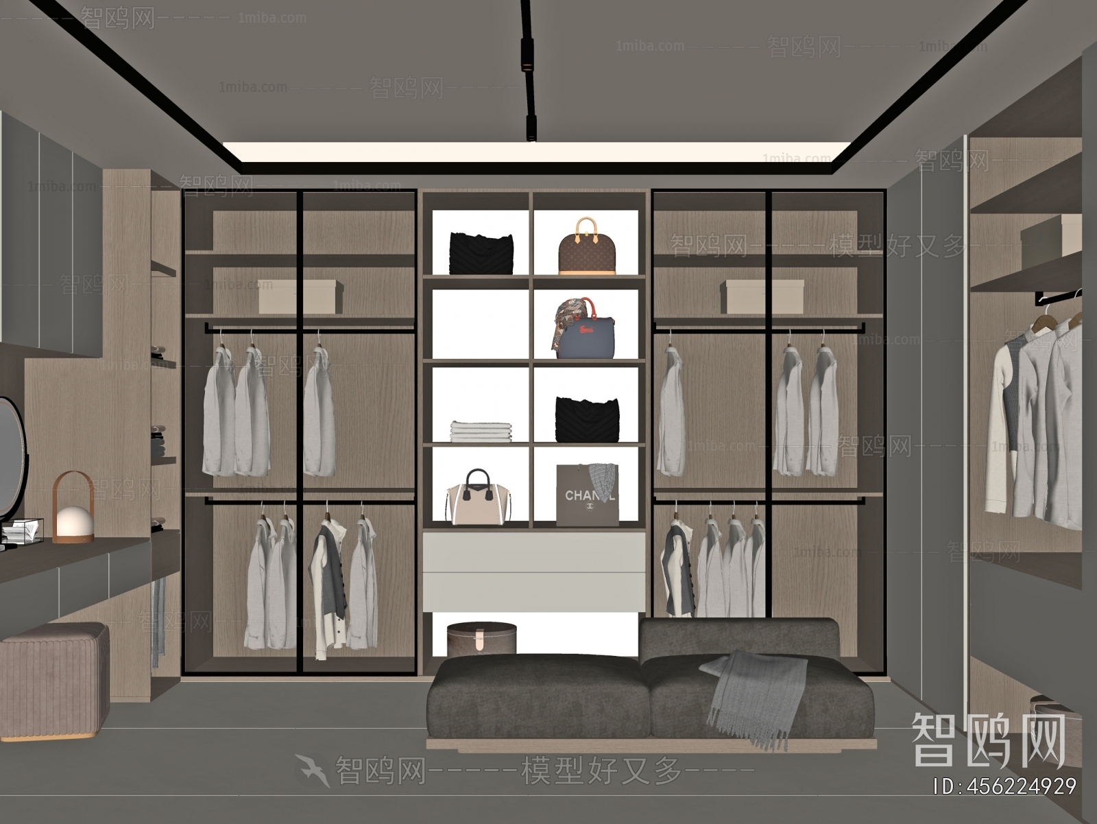 Modern Clothes Storage Area