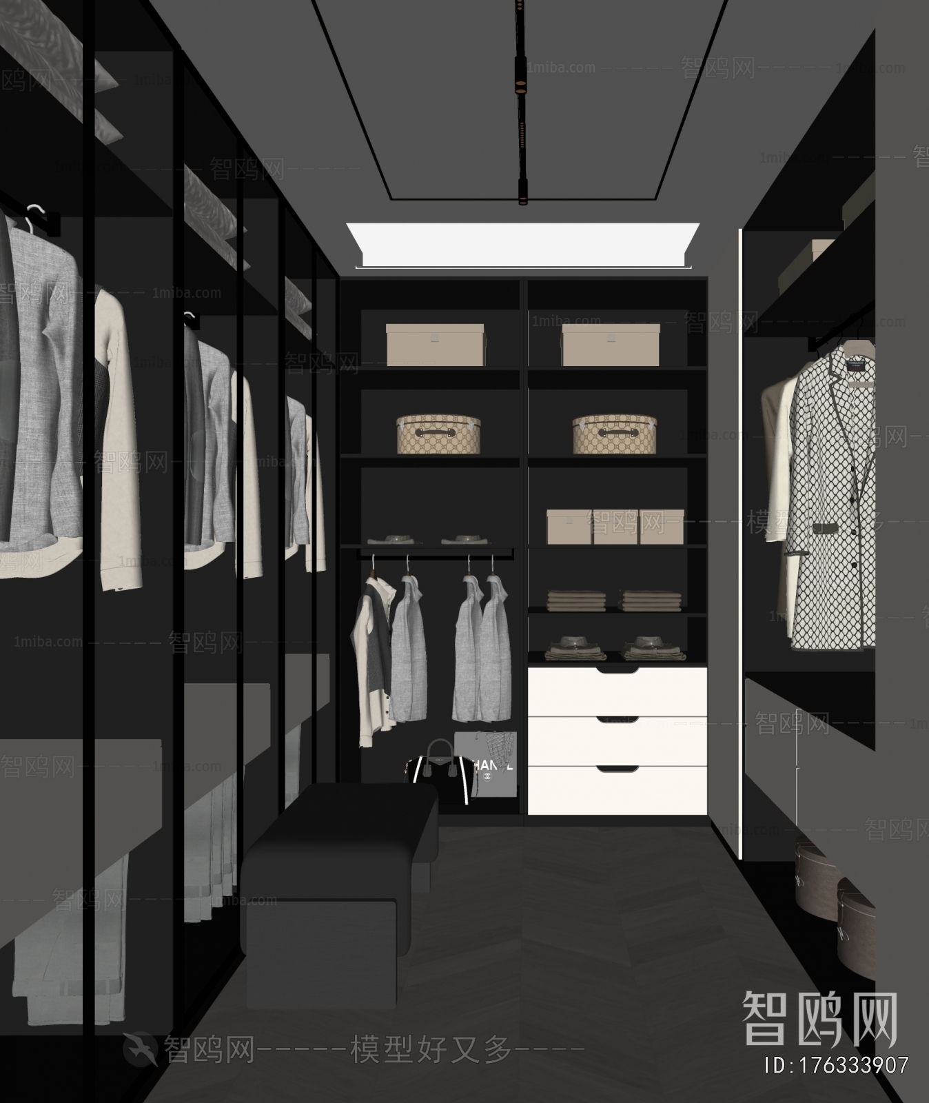 Modern Clothes Storage Area