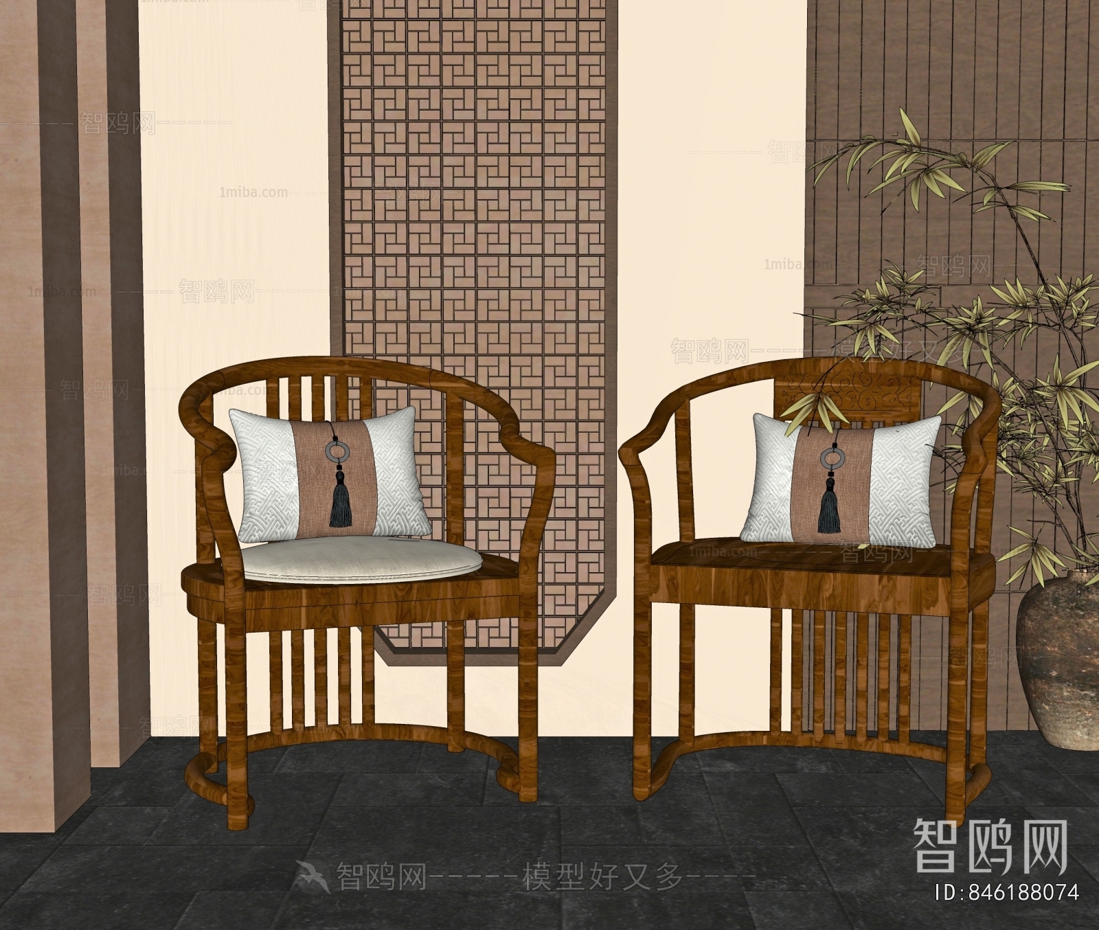 New Chinese Style Lounge Chair