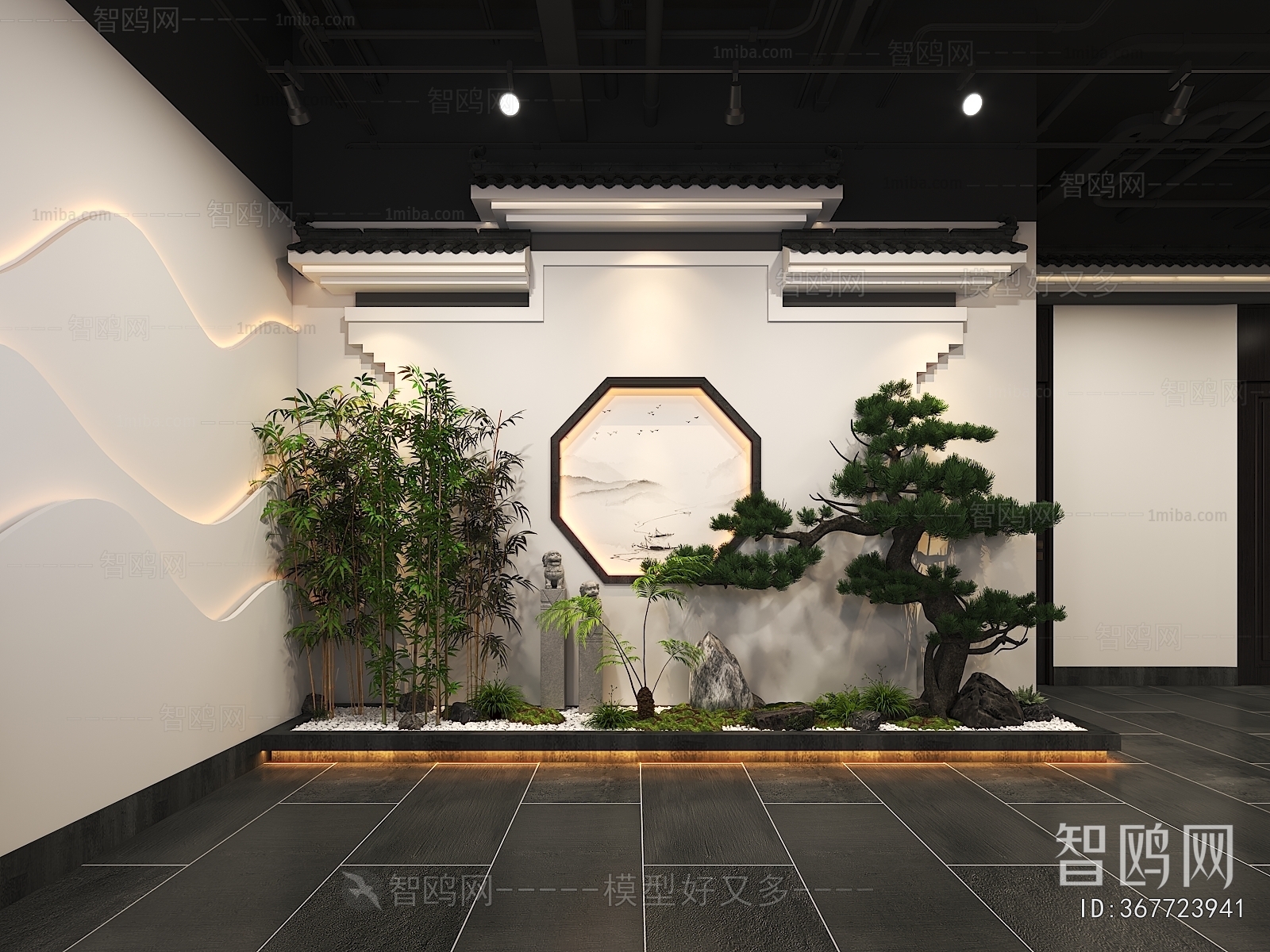 New Chinese Style Landscape Wall