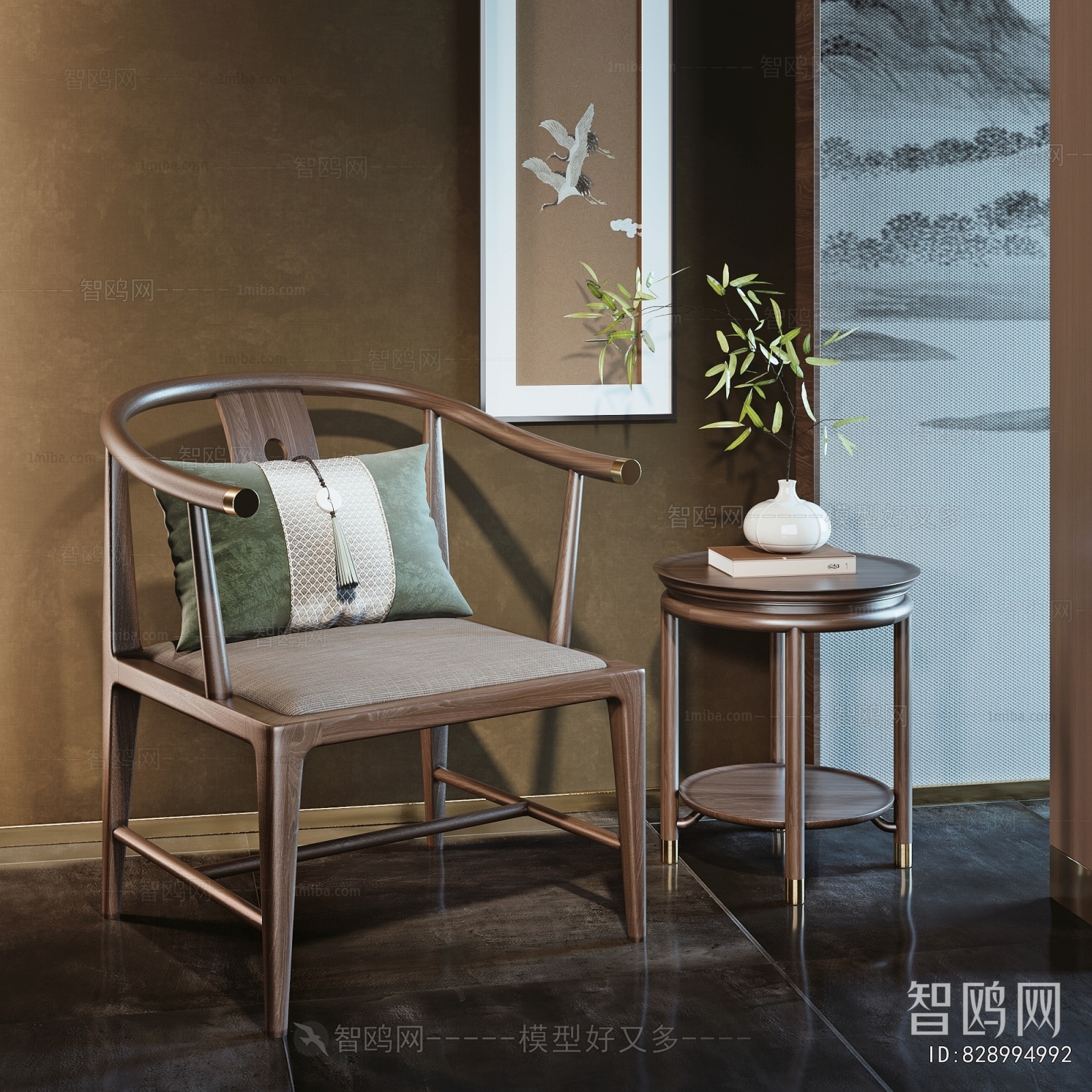 New Chinese Style Lounge Chair