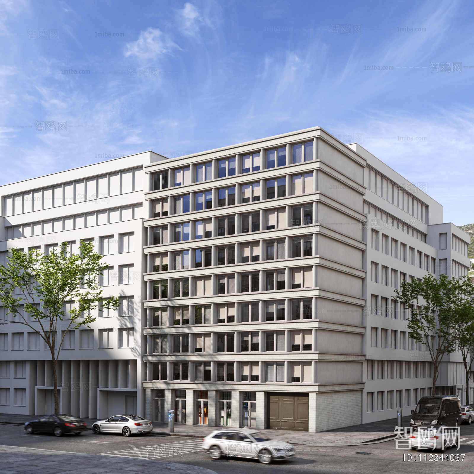 European Style Appearance Of Commercial Building