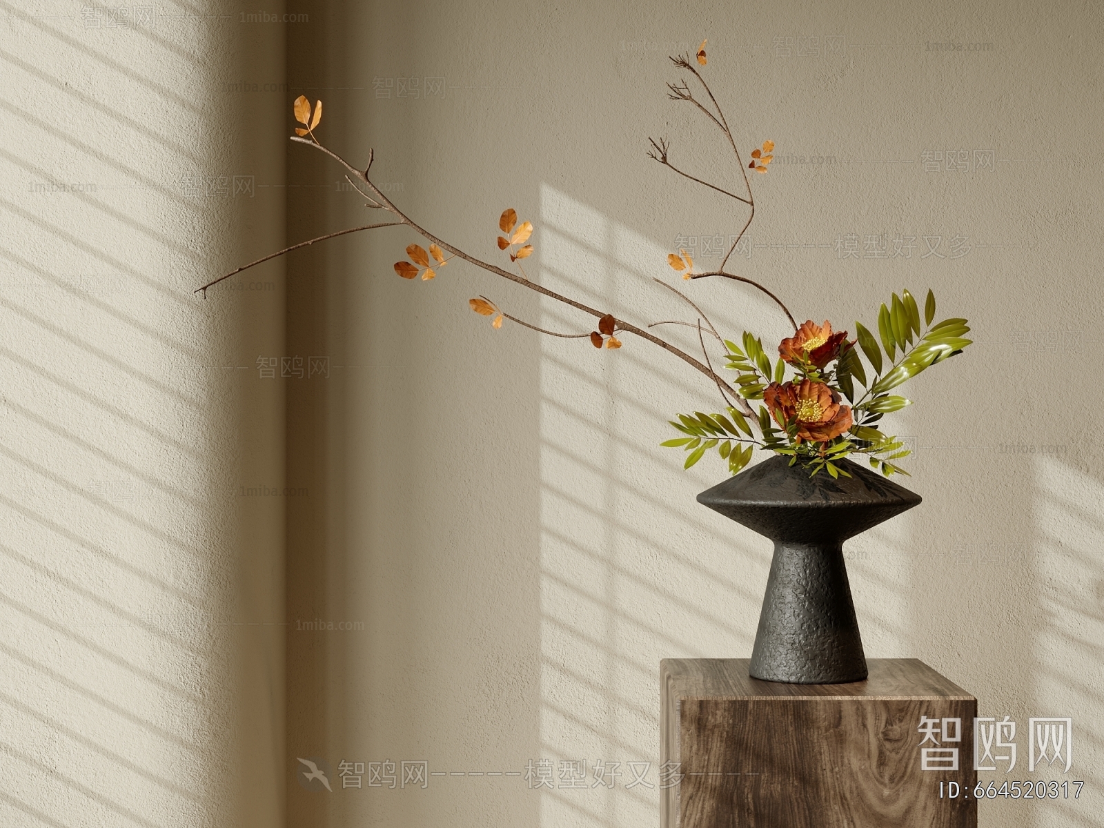 Wabi-sabi Style Dried Branch