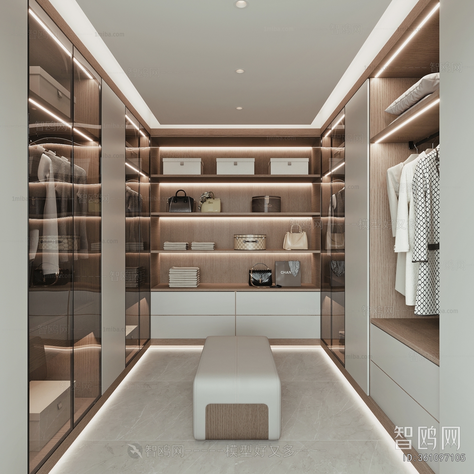 Modern Clothes Storage Area