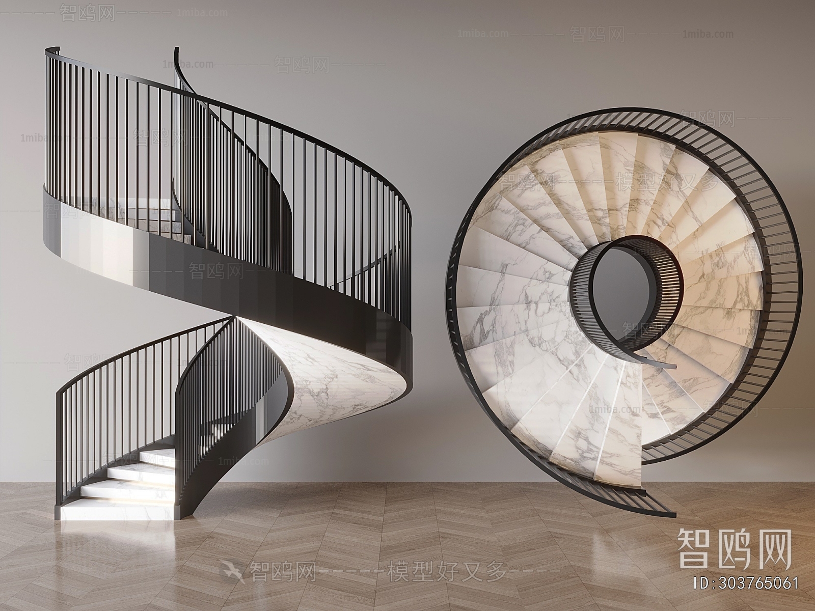 Modern Rotating Staircase