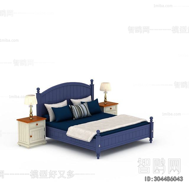 Mediterranean Style Double Bed