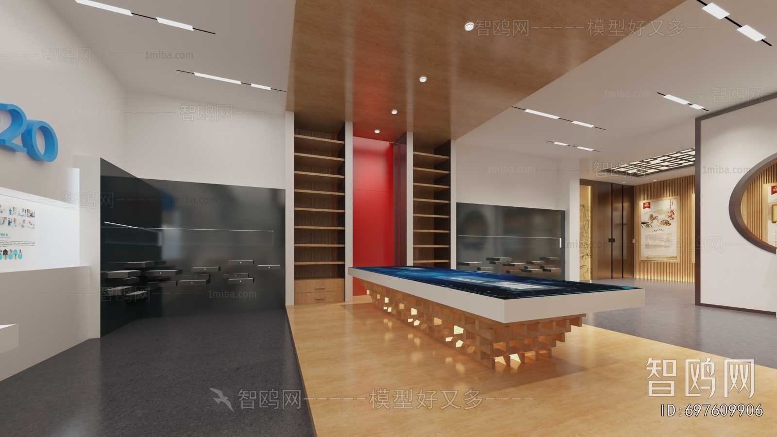 New Chinese Style Exhibition Hall