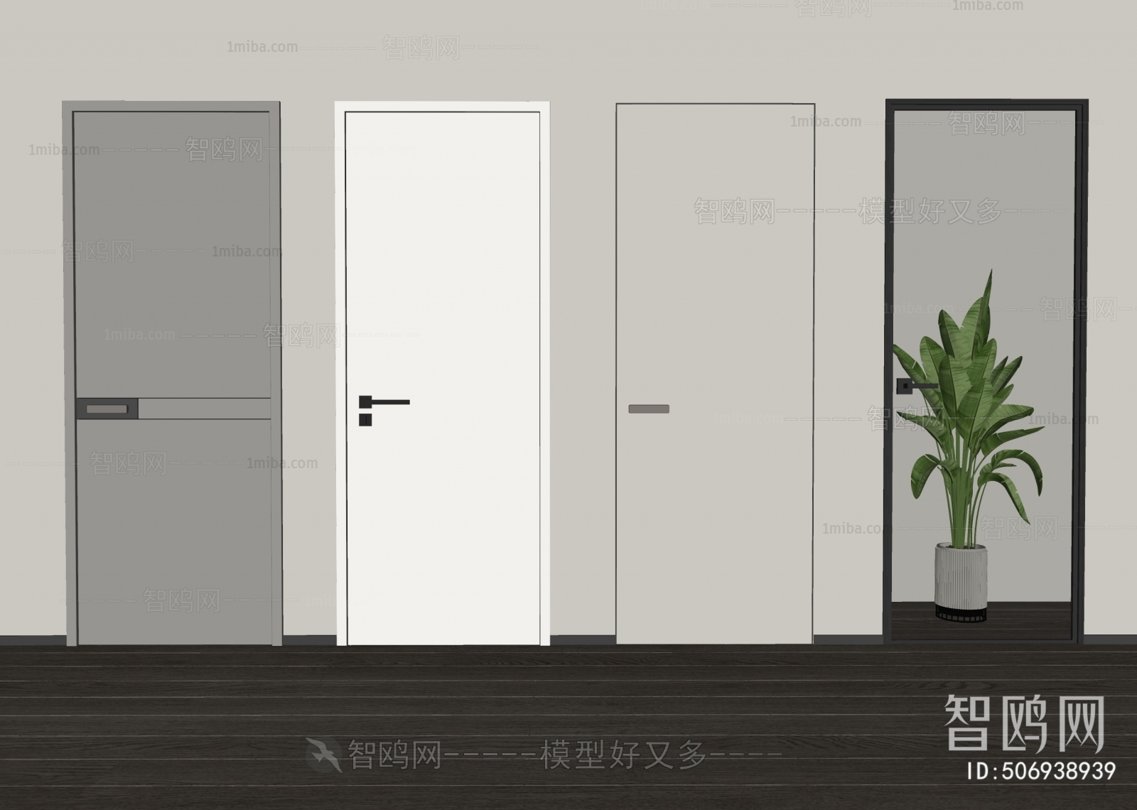 Modern Single Door