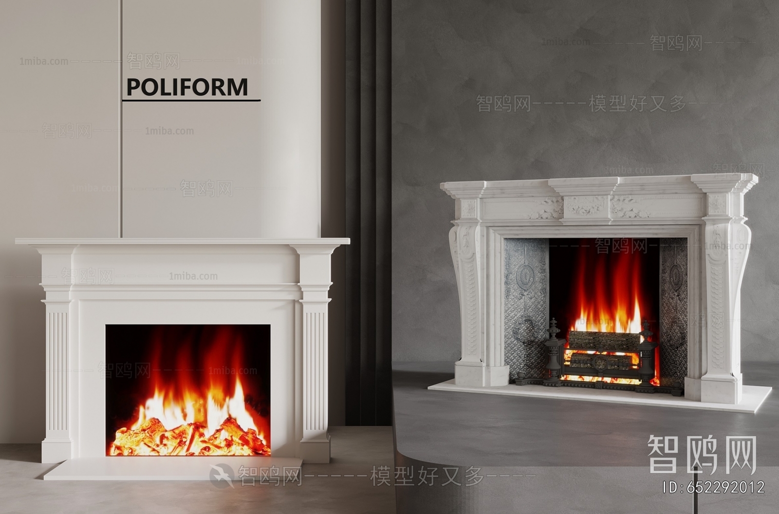 European Style Fireplace