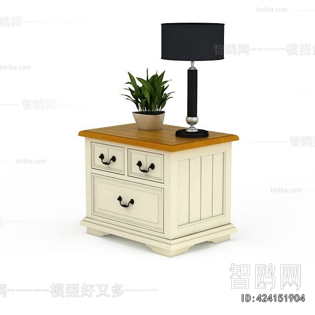 European Style Bedside Cupboard