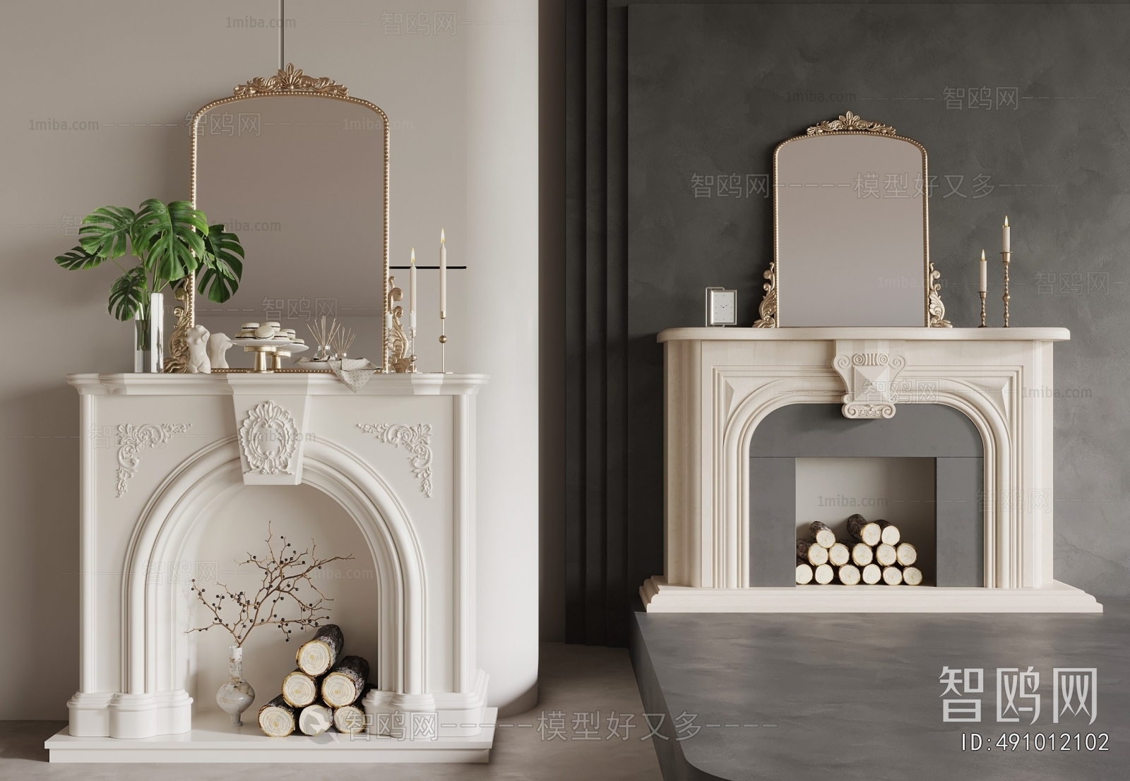 French Style Fireplace