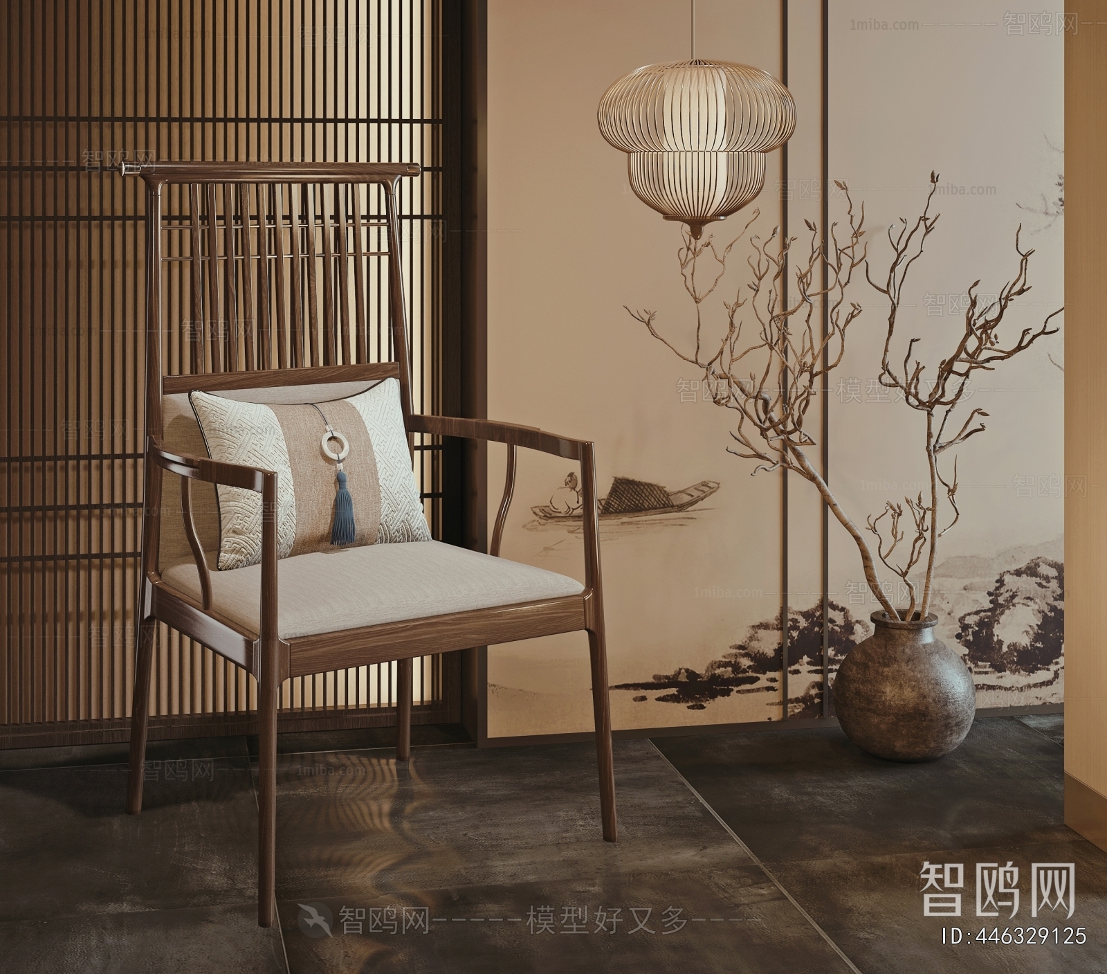 New Chinese Style Lounge Chair