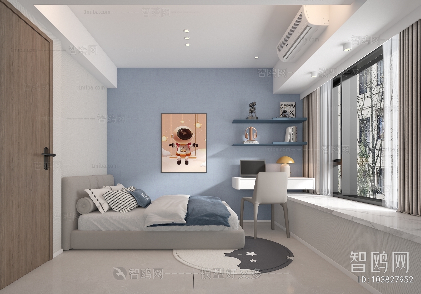 Modern Boy's Room And Son's Room