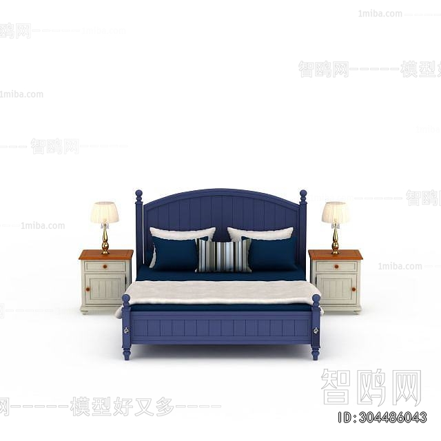 Mediterranean Style Double Bed