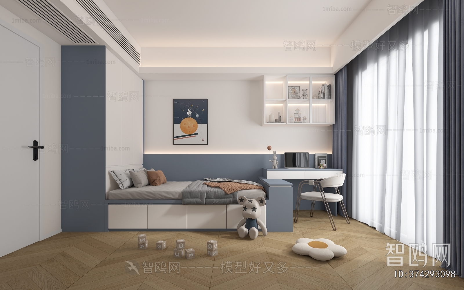 Modern Boy's Room And Son's Room