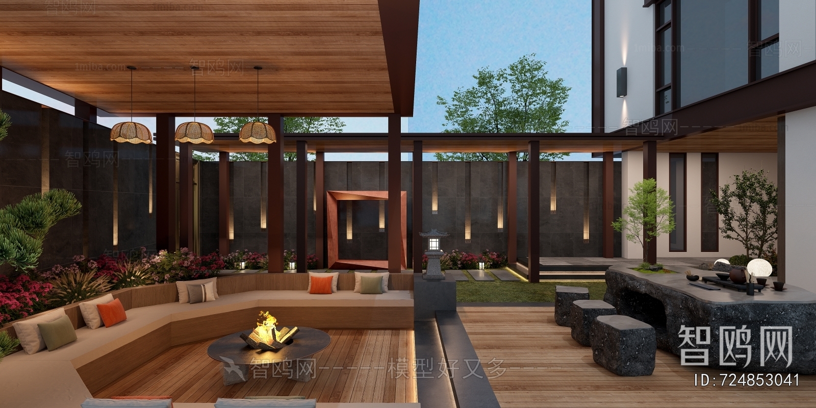 Modern Courtyard/landscape