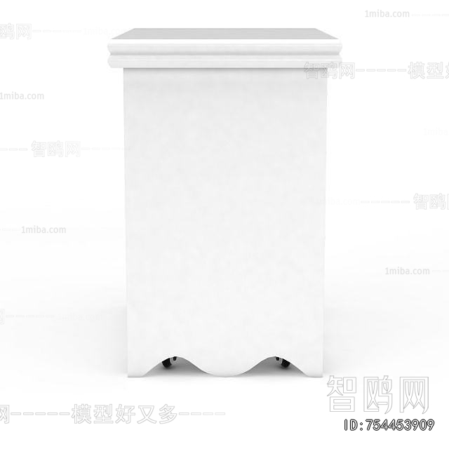 Simple European Style Bedside Cupboard