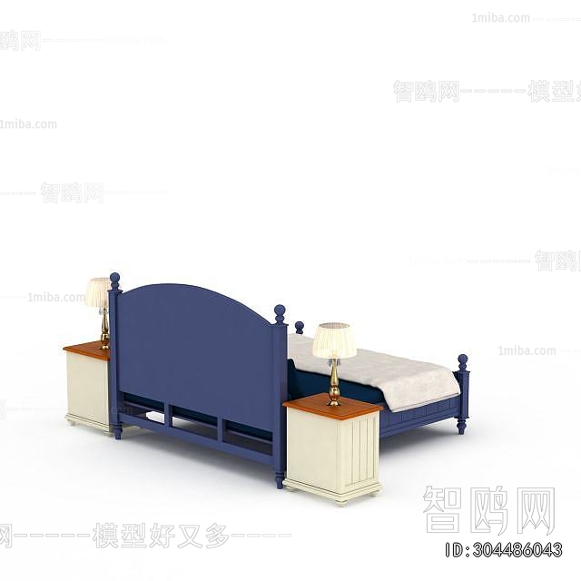 Mediterranean Style Double Bed