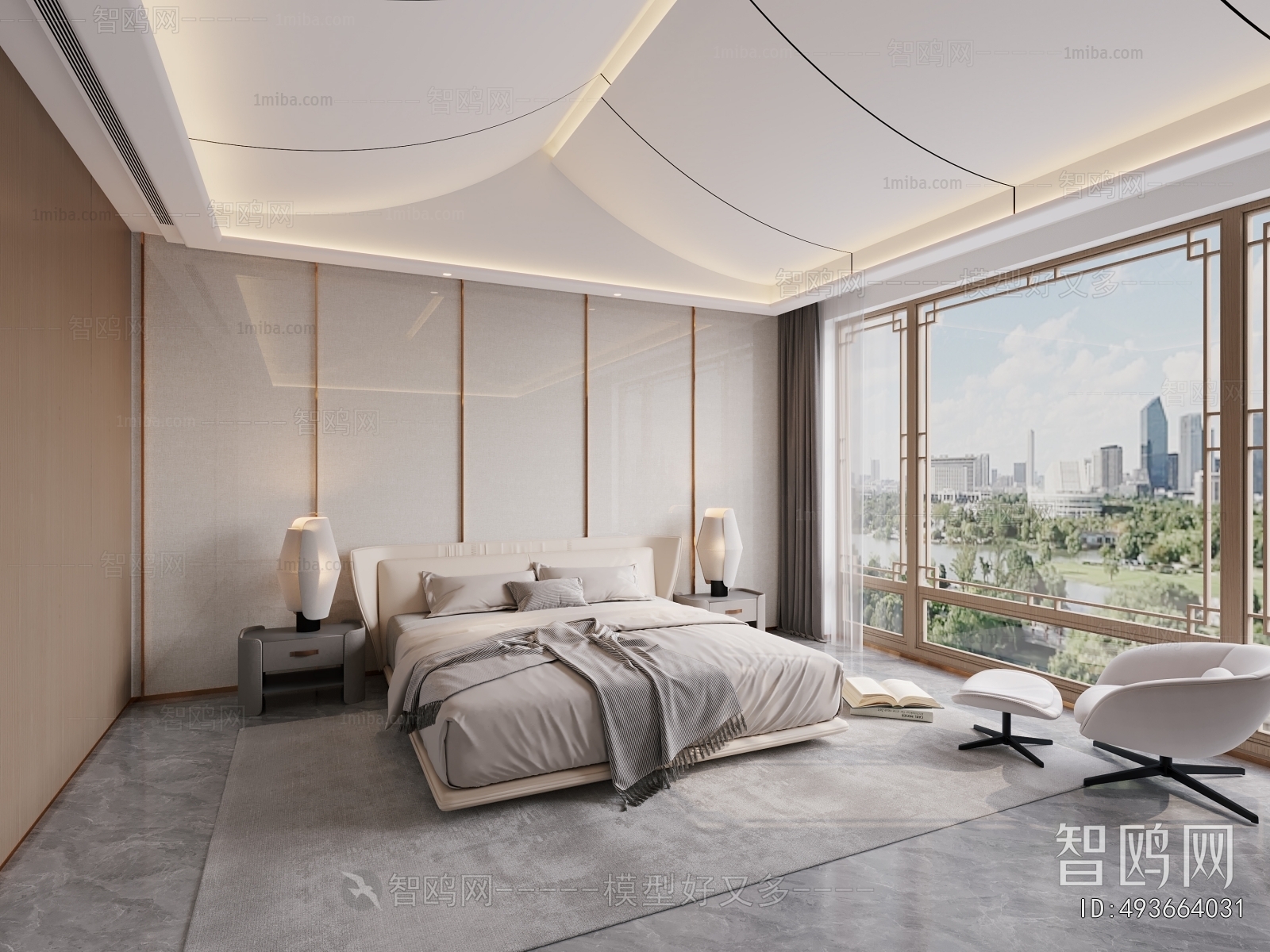 New Chinese Style Bedroom