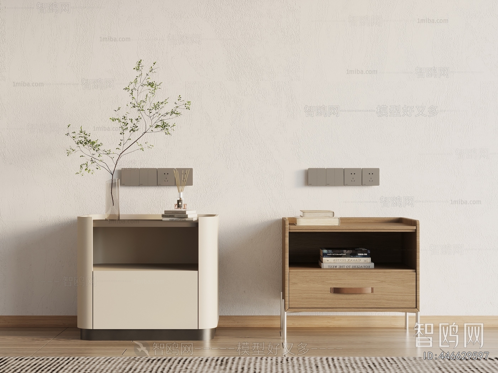 Modern Bedside Cupboard