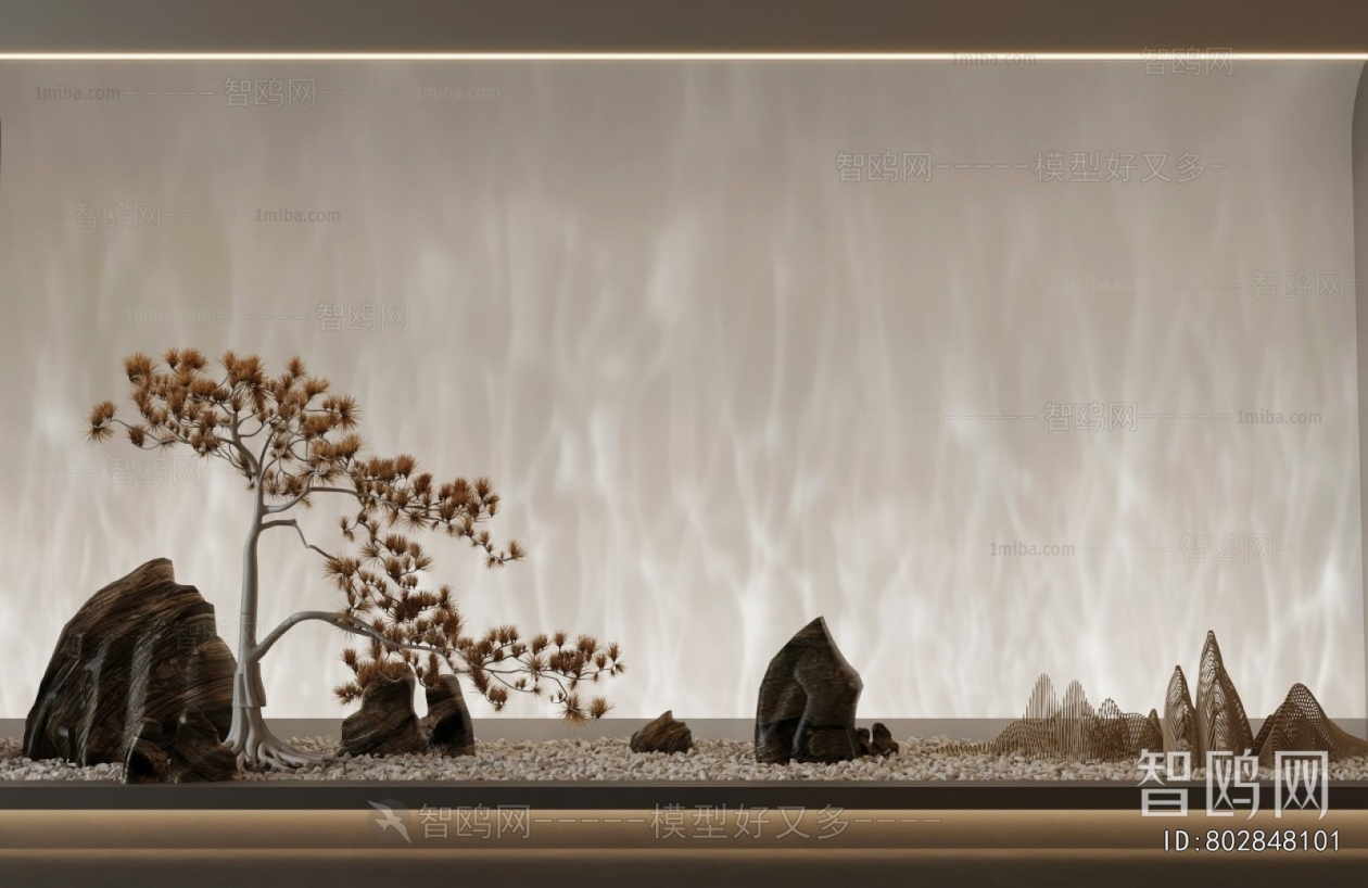 New Chinese Style Plant Landscaping