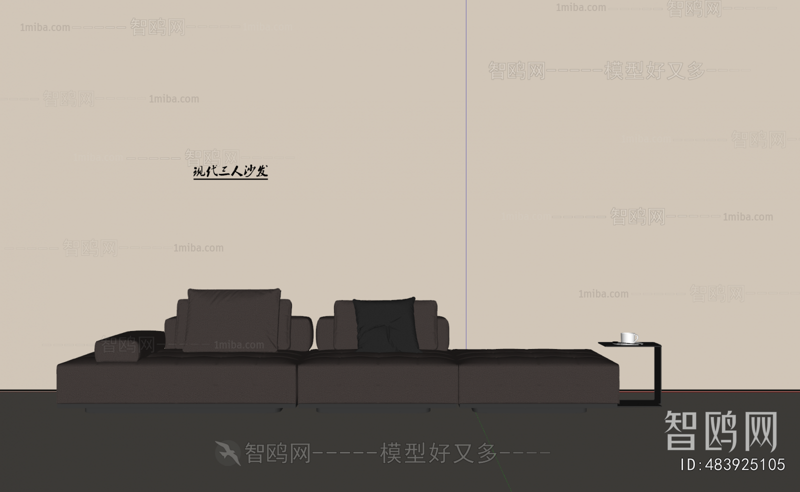 Modern Three-seat Sofa