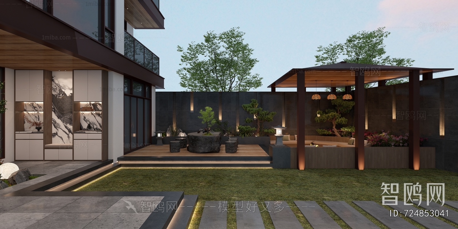 Modern Courtyard/landscape