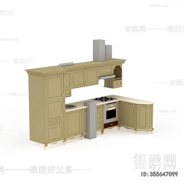 Simple European Style Kitchen Cabinet