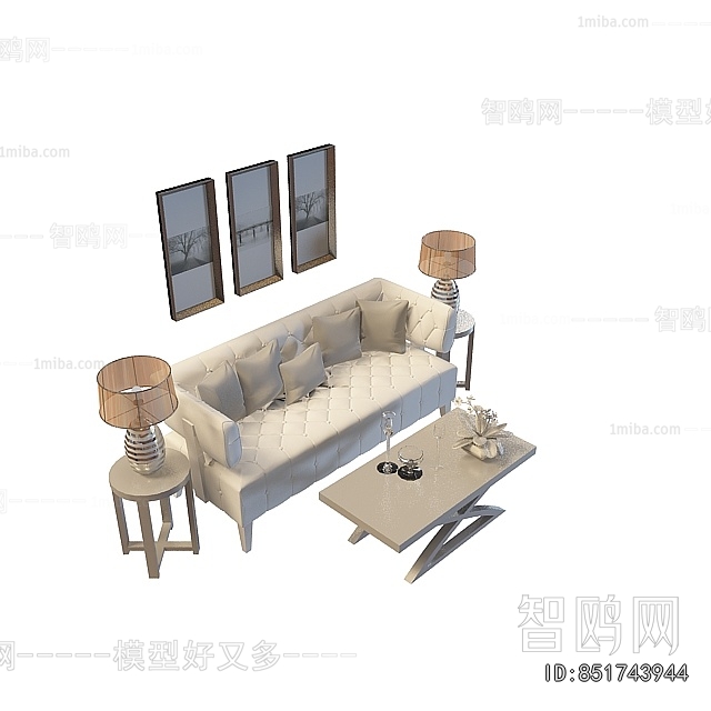 Simple European Style Sofa Combination