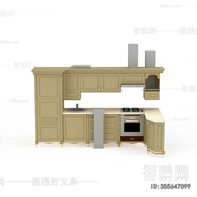 Simple European Style Kitchen Cabinet