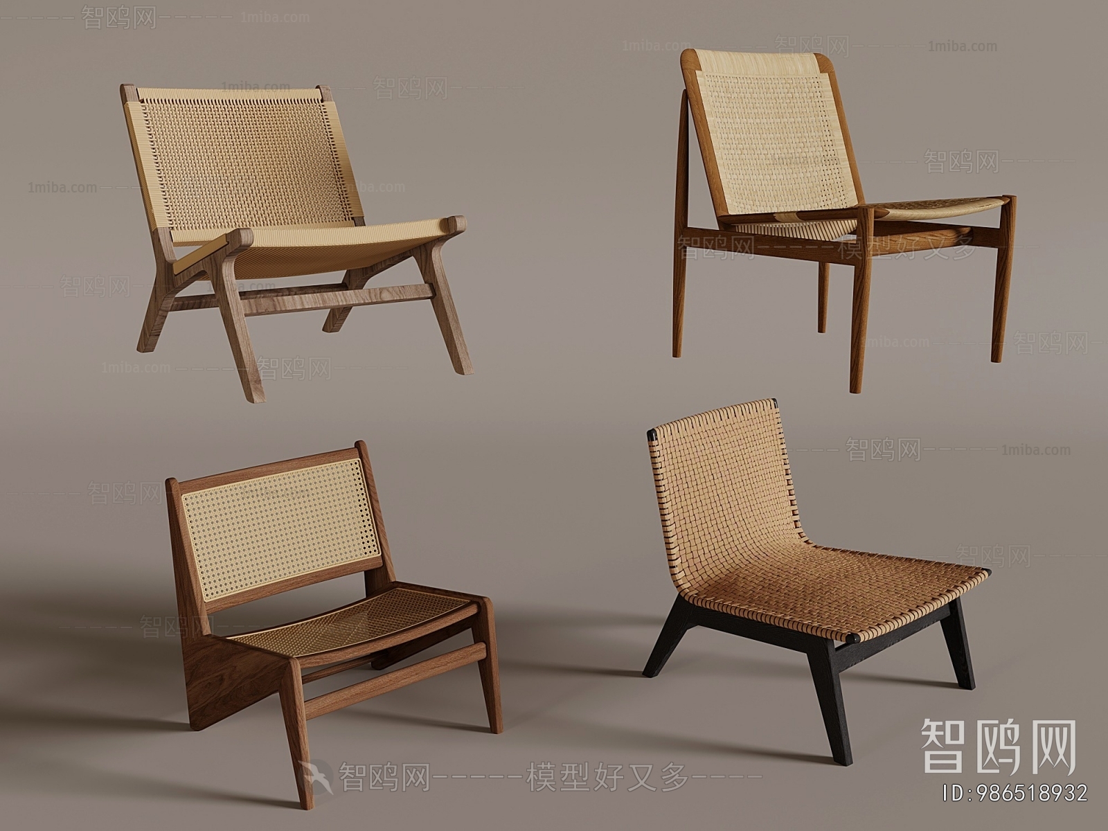 Wabi-sabi Style Lounge Chair