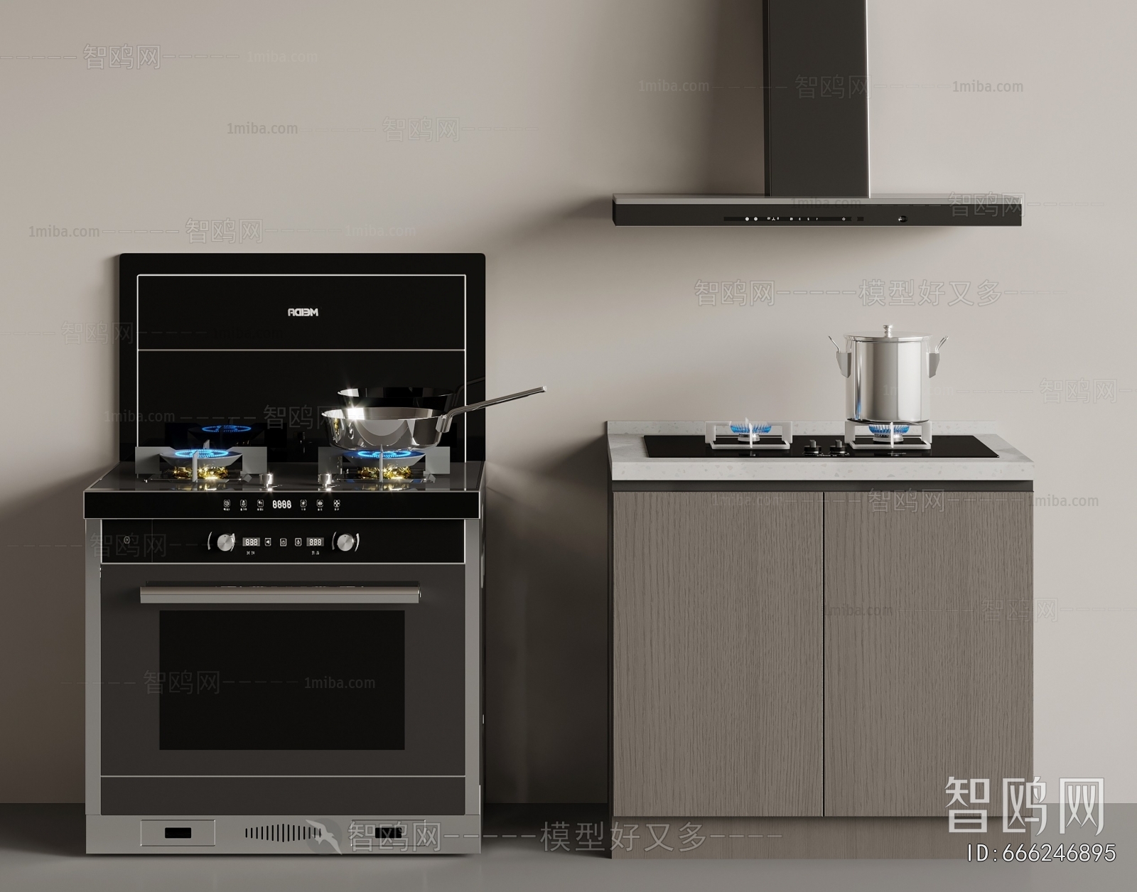 Modern Kitchen Electric Gas Range