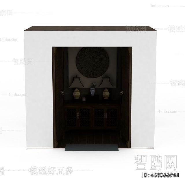 New Chinese Style Side Cabinet