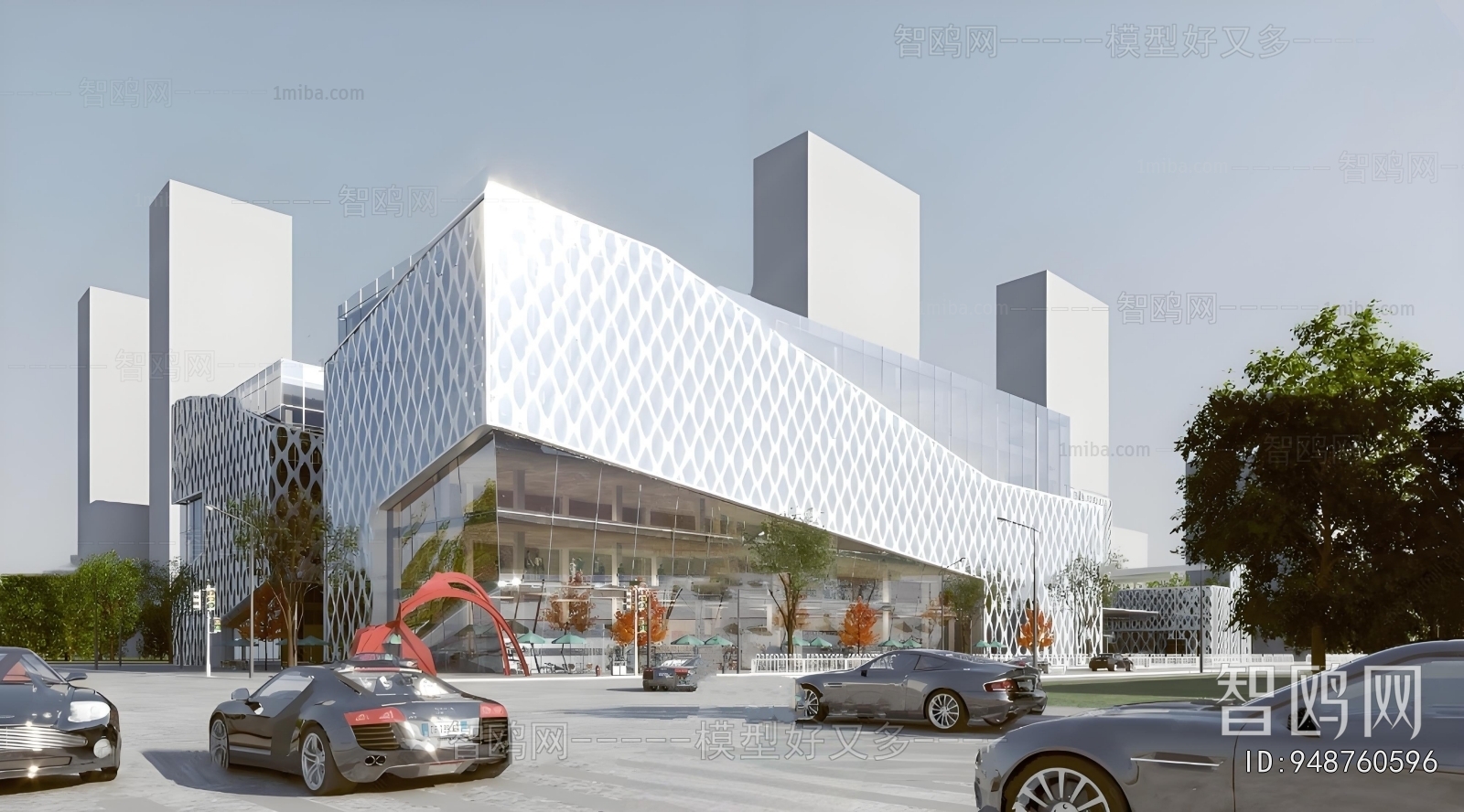 Modern Appearance Of Commercial Building