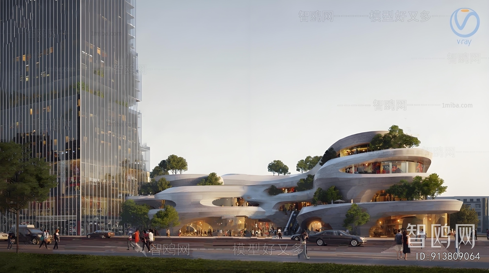 Modern Appearance Of Commercial Building