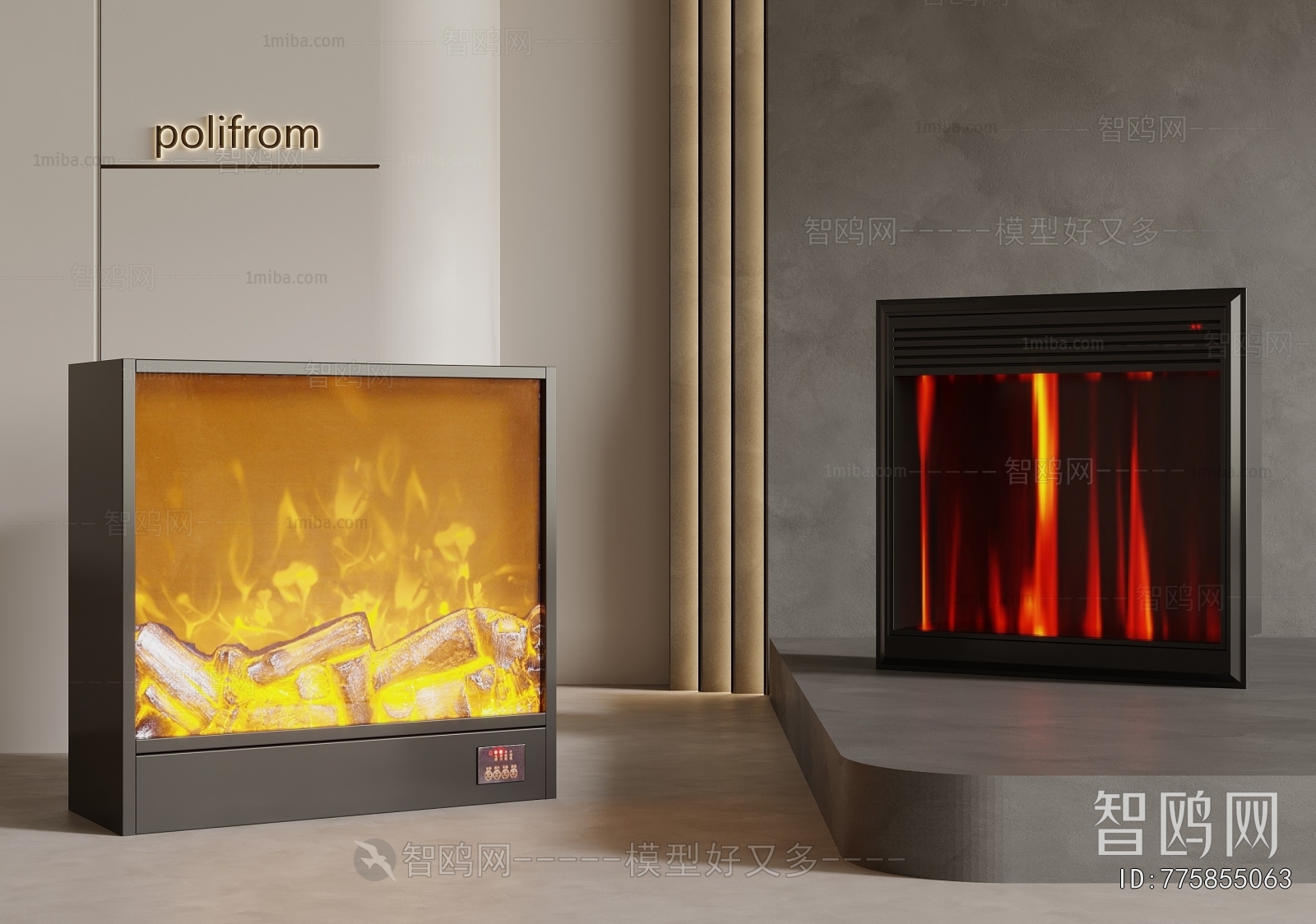 Modern Electronic Fireplace