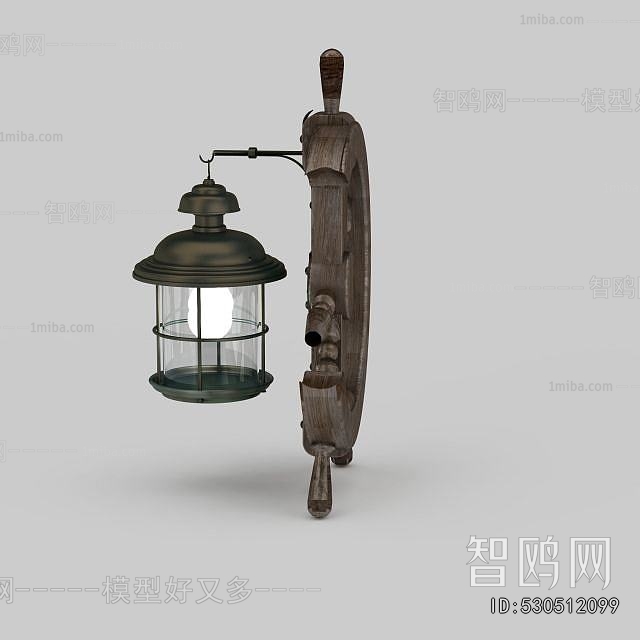 Mediterranean Style Wall Lamp