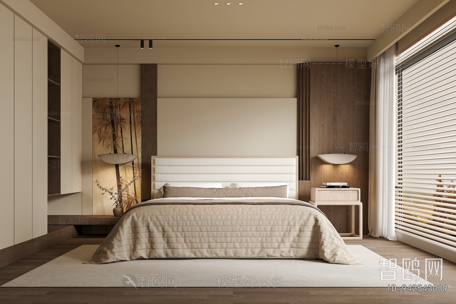 New Chinese Style Bedroom