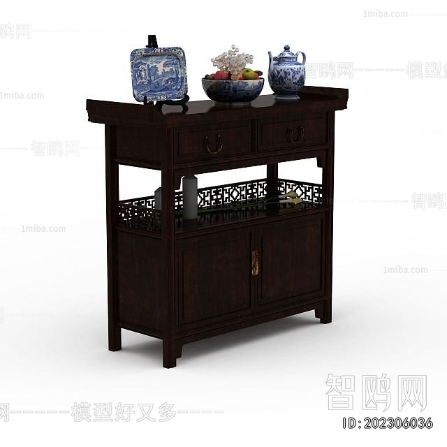 New Chinese Style Side Cabinet
