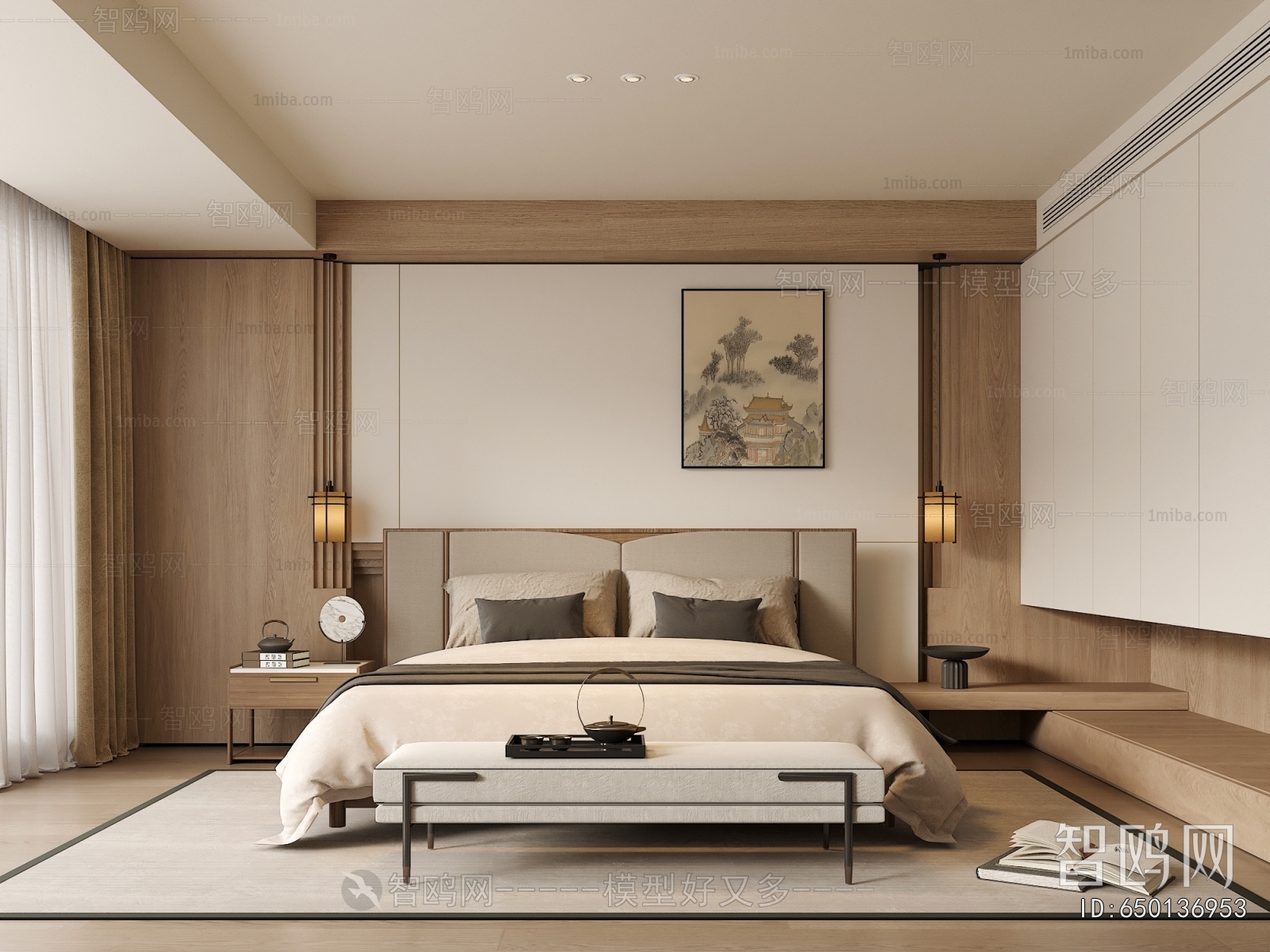 New Chinese Style Bedroom