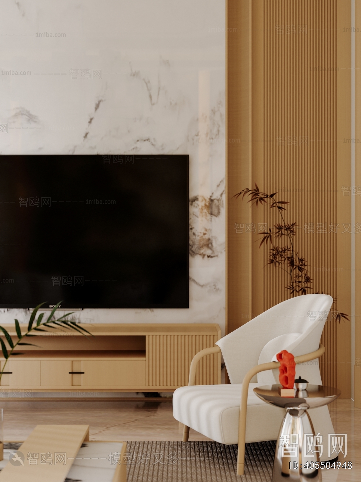 New Chinese Style A Living Room