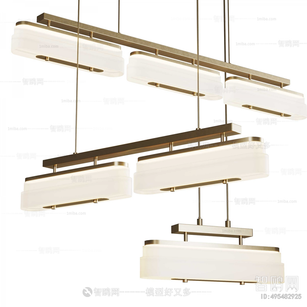 Modern Long Chandelier