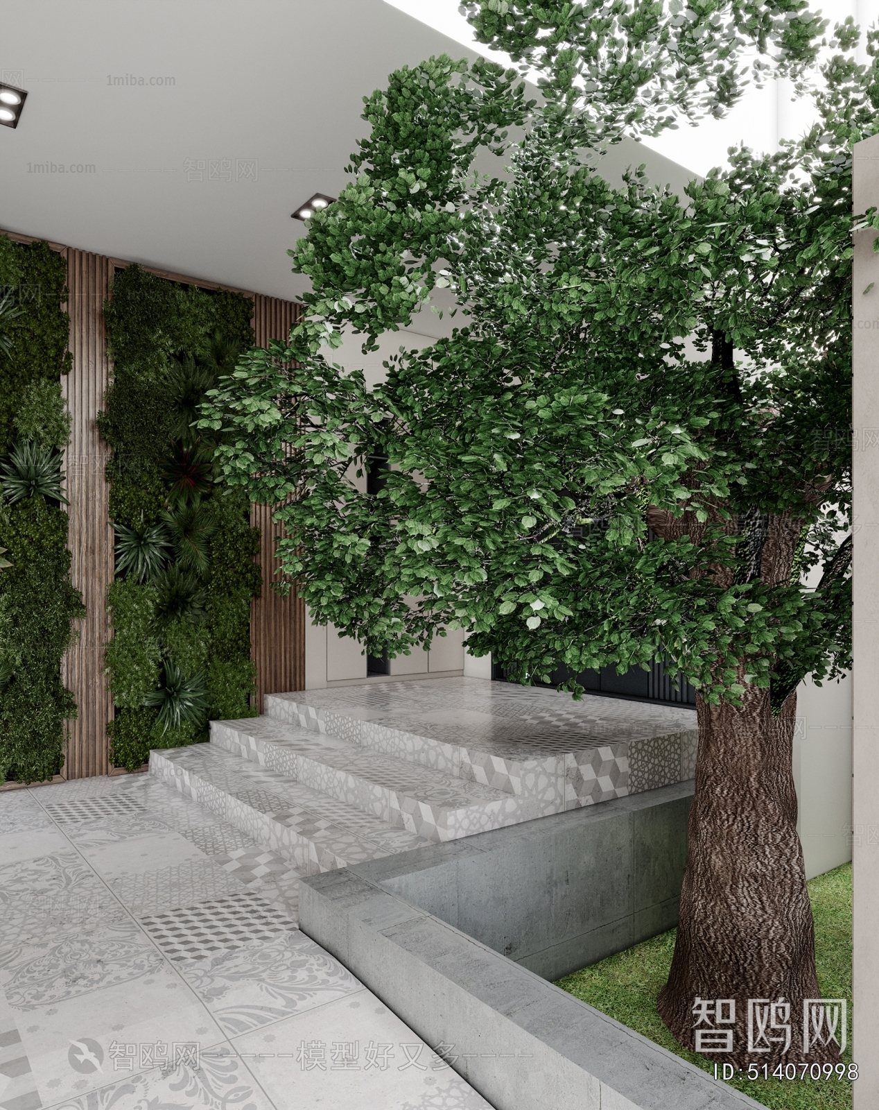 Modern Courtyard/landscape