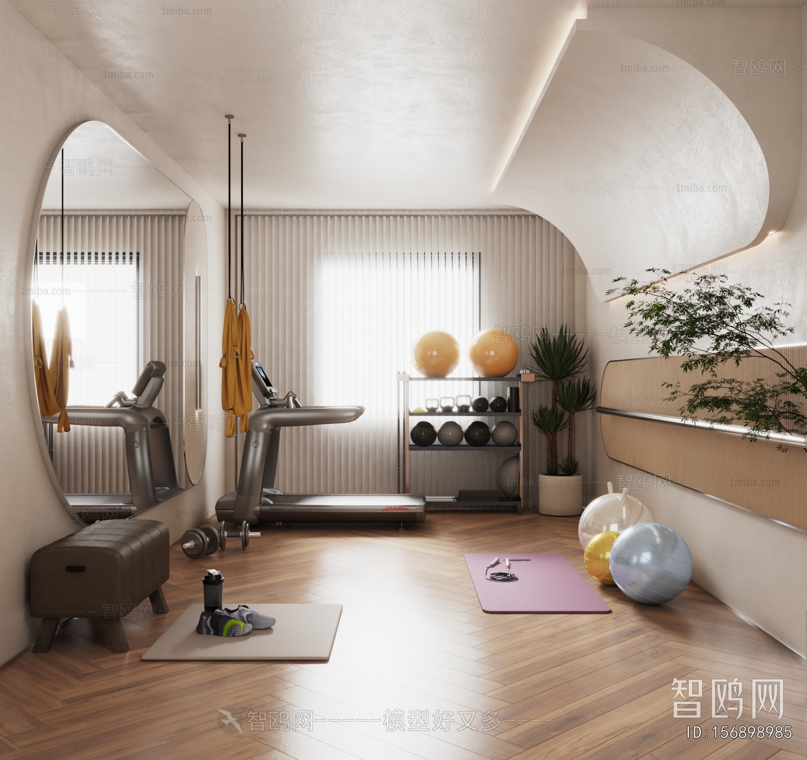 Modern Yoga Room