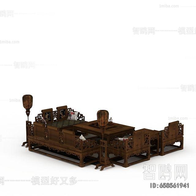 New Chinese Style Sofa Combination