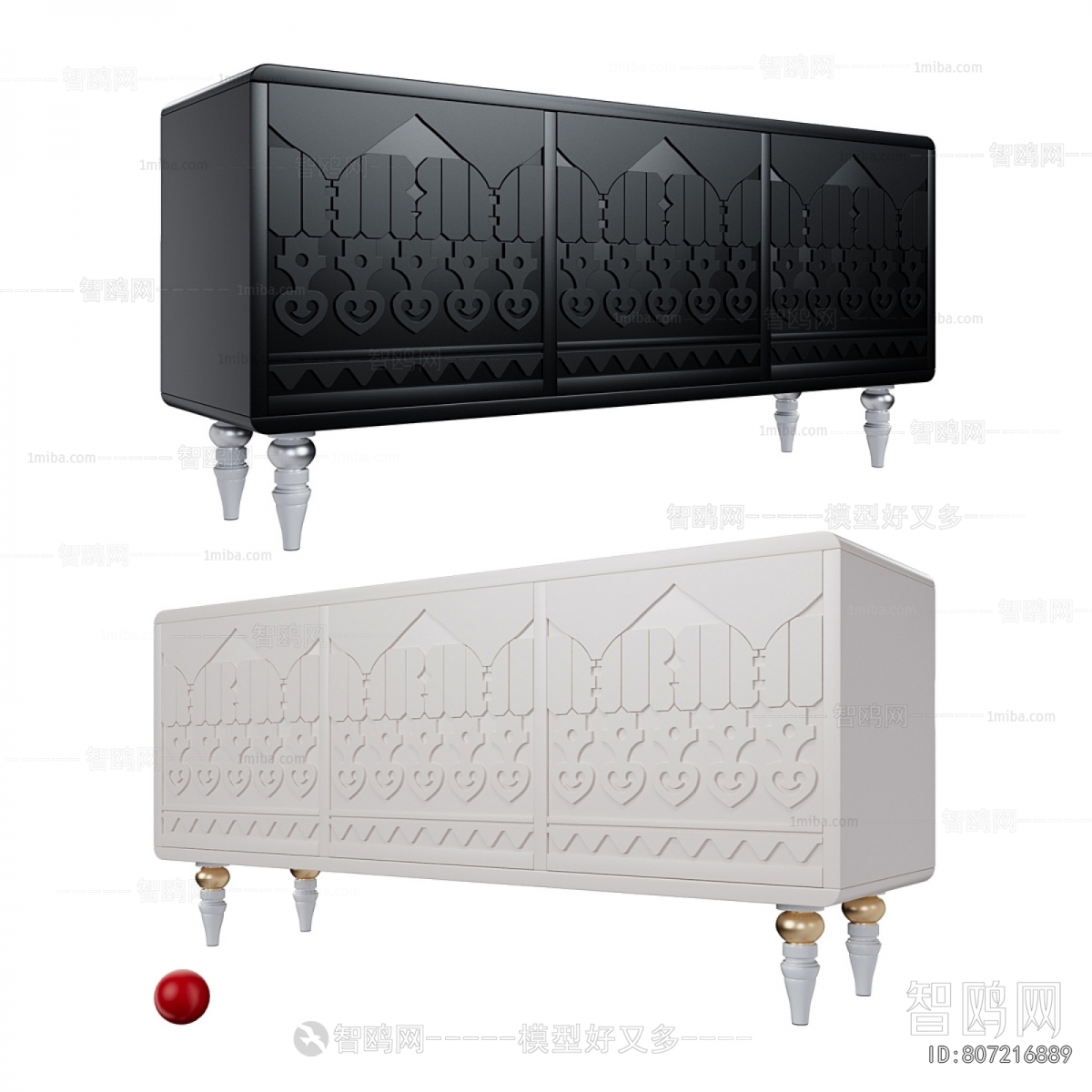 European Style Bedside Cupboard