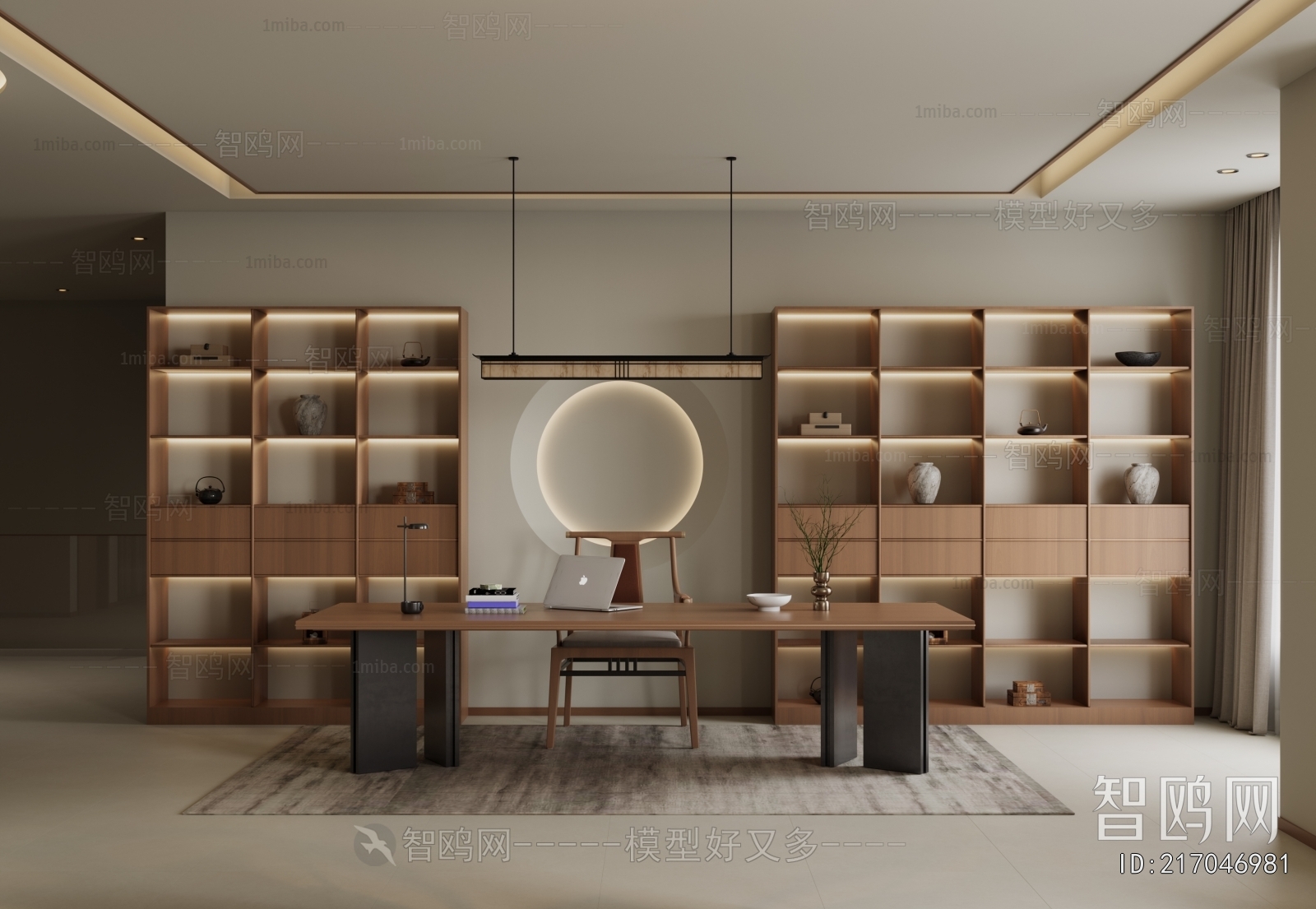 New Chinese Style Study Space