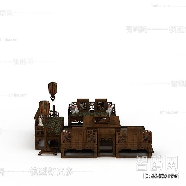 New Chinese Style Sofa Combination